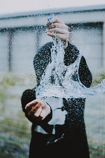 Water, Miscellanea, Miscellaneous, Spray, Hands, Bubble, Burst HD phone wallpaper