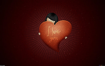 I Love You Artistic, love, artist, i-love-you HD wallpaper