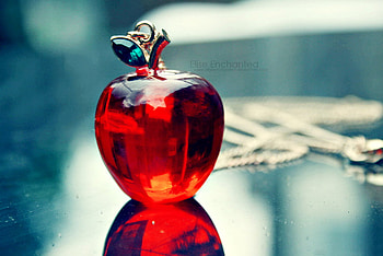 Crystal Apple, 3d and cg, apple, abstract, crystal HD wallpaper