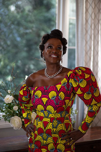 Viola Davis, 2021 Golden Globes, Celebrity look, Red carpet HD phone wallpaper