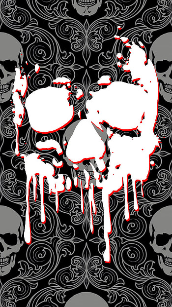 Skull Dark, dark, skull HD phone wallpaper