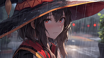 Megumin in Rainstorm – Anime | KonoSuba Magic Splash, Megumin (KonoSuba), Anime, KonoSuba - God’s blessing on this wonderful world!! HD wallpaper