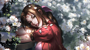 Aerith Final Fantasy, final-fantasy, games, artist, artwork, digital-art, fantasy-girls, deviantart HD wallpaper