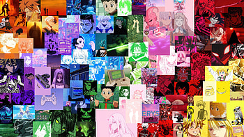 Anime Collage, anime, artist, artwork, digital-art, behance HD wallpaper