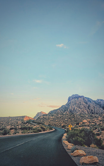 Nature, Canyon, Road, Turn, Vegetation HD phone wallpaper