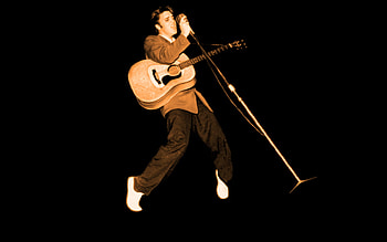 Young Elvis, elvis, presley, king, rock HD wallpaper