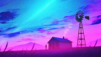 A Million Dreams, alone, artist, artwork, digital-art, retrowave, synthwave HD wallpaper