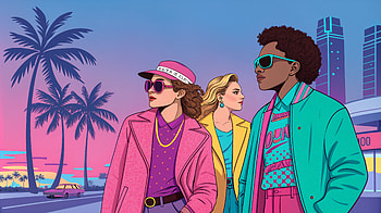 Vibrant Friends in : A Retro Sunset Vibe, friends, sunglasses HD wallpaper