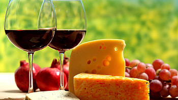 Wine and cheese, Perfect pairing, Visual harmony, Luxurious indulgence HD wallpaper