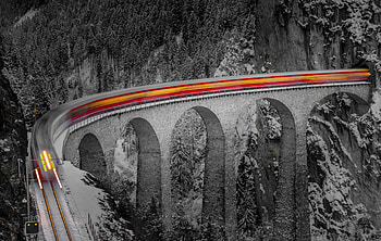 Train Time Lapse, train, time-lapse, nature, graphy HD wallpaper