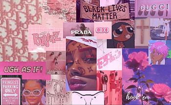 Aesthetic pink collage. Cute laptop , Pink aesthetic, Pink, Black Girl Aesthetic HD wallpaper