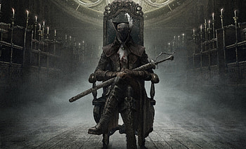 The Sword Master, fog, sword, throne, man HD wallpaper