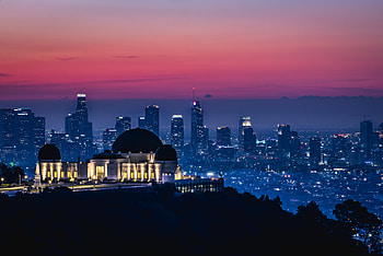 Cities, Night City, Glow, Temple HD wallpaper