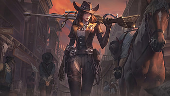 Caitlyn League Of Legends Cowboy , league-of-legends, 2021-games, games HD wallpaper