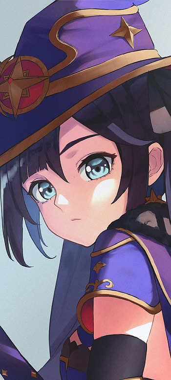 Mona Moonlit - Genshin Impact | Celestial Witch | Astrologist Portrait, video game, Genshin Impact HD phone wallpaper