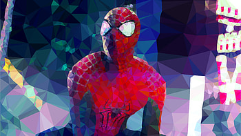 Spiderman Low Poly Arts, spiderman, superheroes, artwork, digital-art, art, behance HD wallpaper