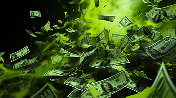 Exploding Money - Green Cash Blast Background, man made, money, cash, finance, wealth HD wallpaper