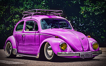 Volkswagen Beetle, , retro cars, 1968 cars, tuning, lowrider, Purple Beetle, 1968 Volkswagen Beetle, R, VW Beetle, Volkswagen HD wallpaper