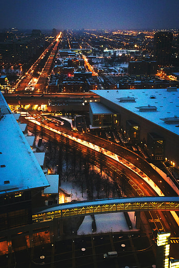 Cities, Architecture, Building, Lights, Road, Night City HD phone wallpaper