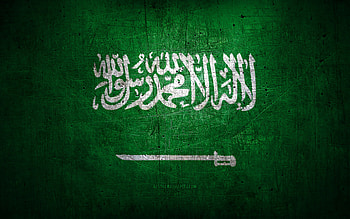 Saudi metal flag, grunge art, asian countries, Day of Saudi Arabia, national symbols, Saudi Arabia flag, metal flags, Flag of Saudi Arabia, Asia, Saudi flag, Saudi Arabia HD wallpaper