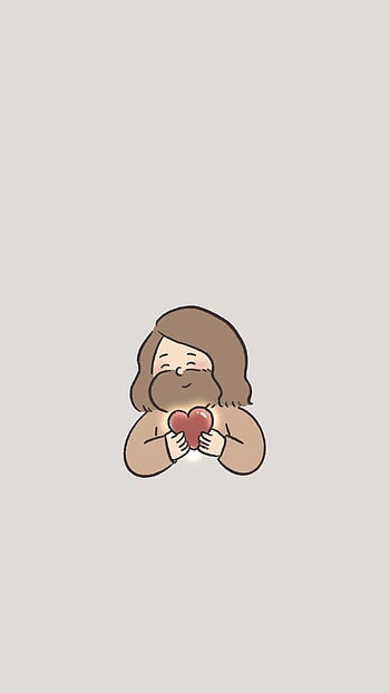 Jesus, art, cartoon HD phone wallpaper