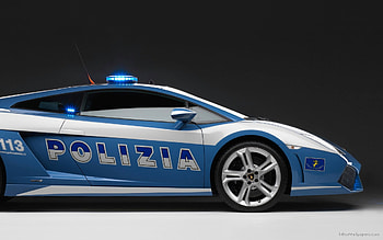 2009 Lamborghini Police Car in Resolution HD wallpaper