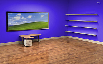 Empty office - Digital Art - HD wallpaper