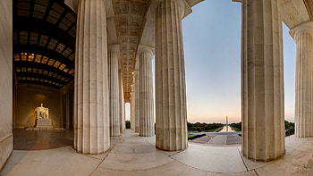 Сolumns, Lincoln Memorial HD wallpaper