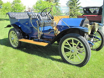 1911 Cadillac Model 30 Touring, headlights, Cadillac, graphy, Black, seats, wheels, Blue HD wallpaper