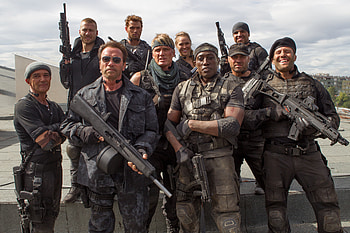 Jason Statham, Antonio Banderas, Movie, The Expendables 3, Arnold Schwarzenegger, Dolph Lundgren, Glen Powell, Kellan Lutz, Randy Couture, Terry Crews, Victor Ortiz, Wesley Snipes, The Expendables HD wallpaper