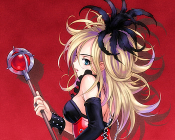Seita, blond hair, staff, blonde, cute, long hair, dragon quest swords, wand, feather, game, , blonde hair, warrior, female, plain, sexy, blond, hot, girl, armor, anime girl, simple, anime, video game, rpg, red, dragon quest HD wallpaper