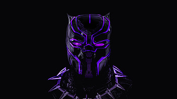 Black Panther Glowing Artwork, black-panther, movies, 2018-movies, artwork, artist, deviantart HD wallpaper