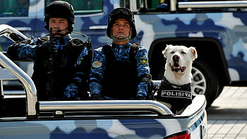 Turkmen police, Alabai HD wallpaper