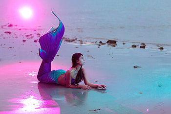 Girl With Mermaid Dress , girls, model, mermaid, graphy HD wallpaper