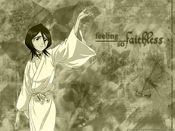 Feeling So Faithless, bleach, anime, soul reaper, cute, girl, rukia HD wallpaper