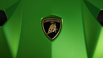 Aventador SVJ, Lamborghini Logo HD wallpaper