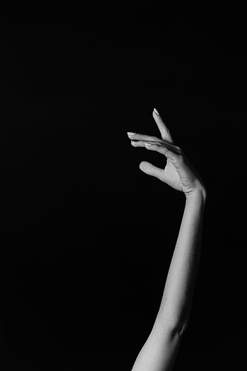 Hand, Minimalism, Bw, Chb, Fingers HD phone wallpaper