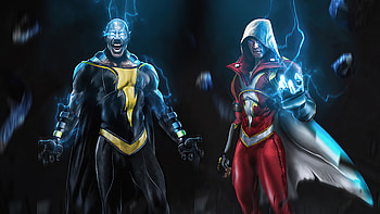 Black Adam, Black Adam and Shazam, Laptop , Full resolution HD wallpaper