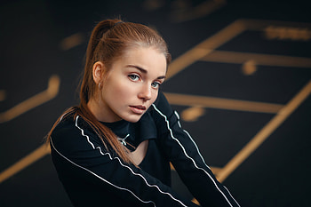 Blue Eyes Girl Red Head Model , blue-eyes, girls, model, red-head HD wallpaper