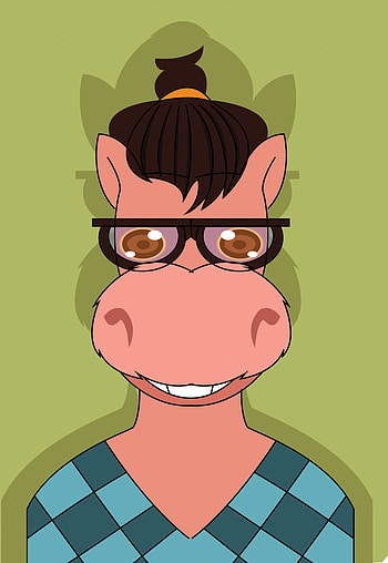 Art, Vector, Glasses, Spectacles, Sweater, Donkey HD phone wallpaper