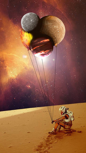 Alone, planet, alone, Sci Fi, astronaut HD phone wallpaper