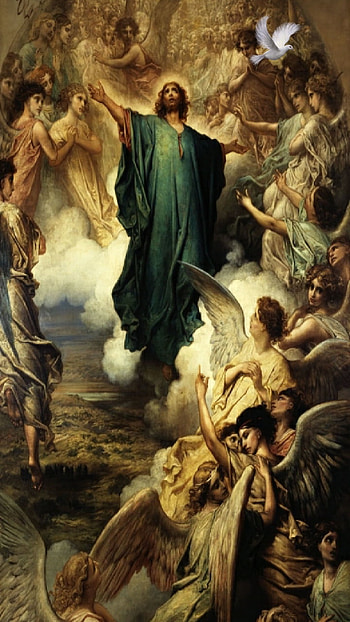 Angel's Abound, Jesus, Angels, heaven HD phone wallpaper