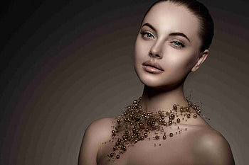 Beauty, jewel, model, necklace, girl, woman HD wallpaper