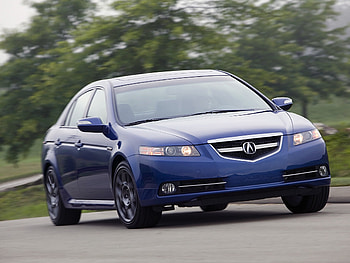 Auto, Trees, Grass, Acura, Cars, Asphalt, Front View, Speed, Style, Akura, Tl, 2007 HD wallpaper