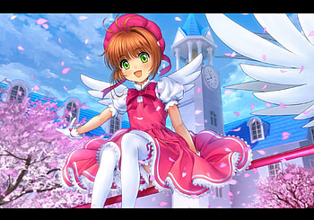 Sakura, card captor sakura, floral, dress, beauty, nice, kinomoto sakura, petals, flower, , happy, cardcaptor sakura, female, blossom, sakura kinomoto, sweet, smile, girl, magical girl, beautiful, anime girl, anime, pretty, kinomoto, lovely HD wallpaper