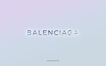 Balenciaga logo, cut out 3d text, white background, Balenciaga 3d logo, Balenciaga emblem, Balenciaga, embossed logo, Balenciaga 3d emblem HD wallpaper