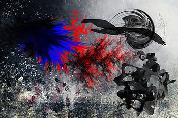 Bird, Abstract, Leaves, Vectors HD wallpaper