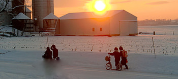 Spontaneous , farm, people, graphy, sunset HD wallpaper