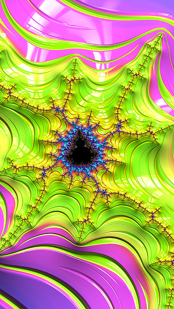Trippy Psychedelic Fractal, Abstract, fractal HD phone wallpaper