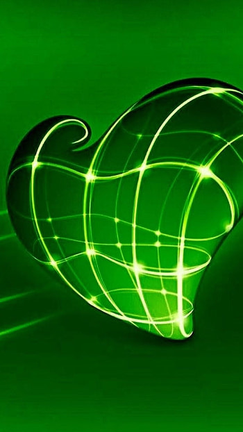 Green Heart, Green Heart Heart HD phone wallpaper